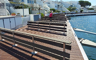 Remplacement quais danois sur la marina